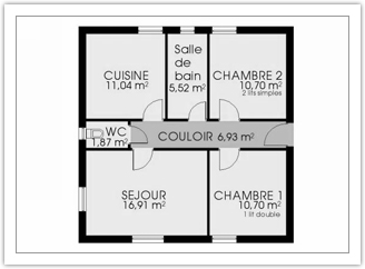 plan du gîte