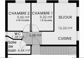 plan du gîte